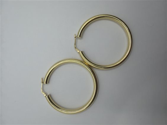 Orecchini Domar Donna Cerchi argento 925 lisci in Argento ORAR-447-280 - ORAR-447-280